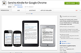 Why the Chrome to Kindle plugin is my best productivity hack in 2016
