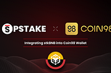 pSTAKE Partners with Coin98 Wallet to Integrate stkBNB