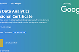Coursera Google Data Analytics Course— Part 1 課程概覽