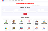 Car finance EMI calculator