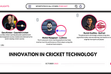 SportsTech Allstars for October: Innovation in CricketTech