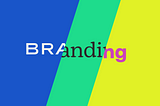 A graphical representation of the word “branding” featuring three different fonts