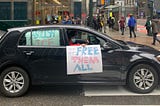 CAR AND BIKE CARAVAN TARGETS JAILS AND DETENTION FACILITIES TO DEMAND CUOMO RELEASE ICE DETAINEES…