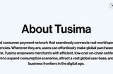 TUSIMA Tokenomics