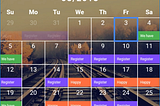 Interactive Calendar: Friendly calendar with Flutter