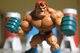 Action figure looking for a fight