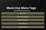 Growing Your SEO Through Meta Tags