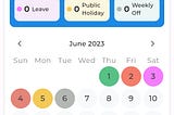 Custom calendar in flutter