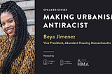 Beya Jimenez on Making Urbanism Antiracist