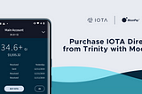 Purchase IOTA Directly from Trinity with Moonpay