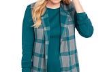 plaid sweater vests