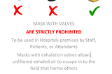 Using a Mask With Filtered Valve Risks Spreading Coronavirus