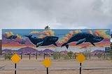 Two murals in Tucson