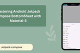 Android Jetpack Compose BottomSheet with Material-3