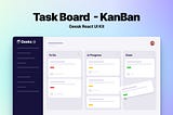 Task Board Kanban React compoents