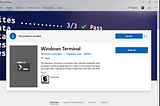 Windows Terminal in Microsoft Store