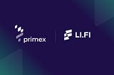 Primex Finance a spot margin trading protocol integrates Li.fi