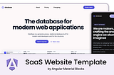 🚀 New SaaS Website Template Added: “Database” Is Now Live