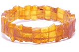 Healing amber bracelet made of premium raw amber gemstones