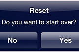 Hit the Reset Button