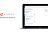 Case study: Heuristic evaluation of canvas