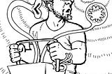 In this illustration by Dark Horse illustrator David Lee Ingersoll, travel writer Joshua Samuel Brown clutches a rectangular box holding two extended plant necks ending in Venus flytrap-like mouths. The author looks confused as a swirling pattern extends from his head.