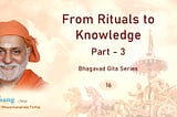 Swami Bhoomananda Tirtha continues to speak about transitioning From Rituals to Knowledge series…