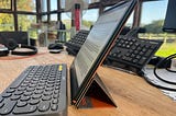 Working on the Boox Note Air 2 Plus with a Bluetooth Keyboard