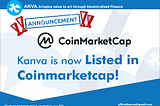 Kanva is Listed now in CoinMarketCap!