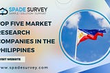 Best Market Research Companies in the Philippines