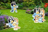 Custom Dance Pose handmade birthday decoration yard sign cutout centerpiece party decor backdrop topper standee lawn sign baby shower bluey