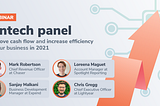 Chaser panel webinar: Improve cash flow and increase efficiency in your business in 2021: fintech panel