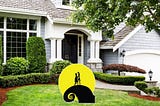 Nightmare Before Christmas Moonlight Love with Jack Skellington and Sally Halloween Yard Sign Cut out