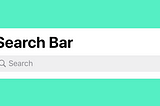 Add Search Bar Quickly