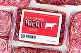 Picture of a package of lab-grown meat