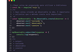 Um pouquinho de Observables