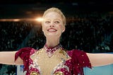 Margot Robbie playing the role of Tonya Harding.