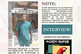 INTERVIEW//CHIWENITE ONYEKWELU // THE COUNTRY & THE SONG