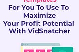 Vidsnatcher 2.0 Monthly: Template Club - Review