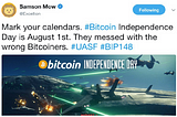 A Beginner’s Guide to “Bitcoin Independence Day”