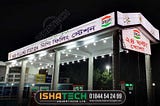 Digital LED Lighting signboard for Filling Station.