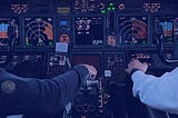 Aircraft cockpit analogy of working with AI content generators