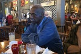 Dad at Cracker Barrell (photo courtesy of author)