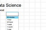 From Excel to Data Science in 30 minutes (or less).