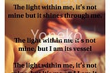 The light within me