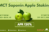 MCT Saponin Apple Staking Pool