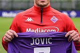 Serbian Forward, Jovic, presented as new AFC Fiorentina player.