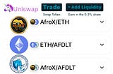 AfroDex Labs Tokens now trading on UniSwap