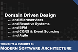 Modern Software Architecture (#1): Domain Driven Design