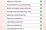 Checklist for Optimizing a #WordPress Website for #SEO.